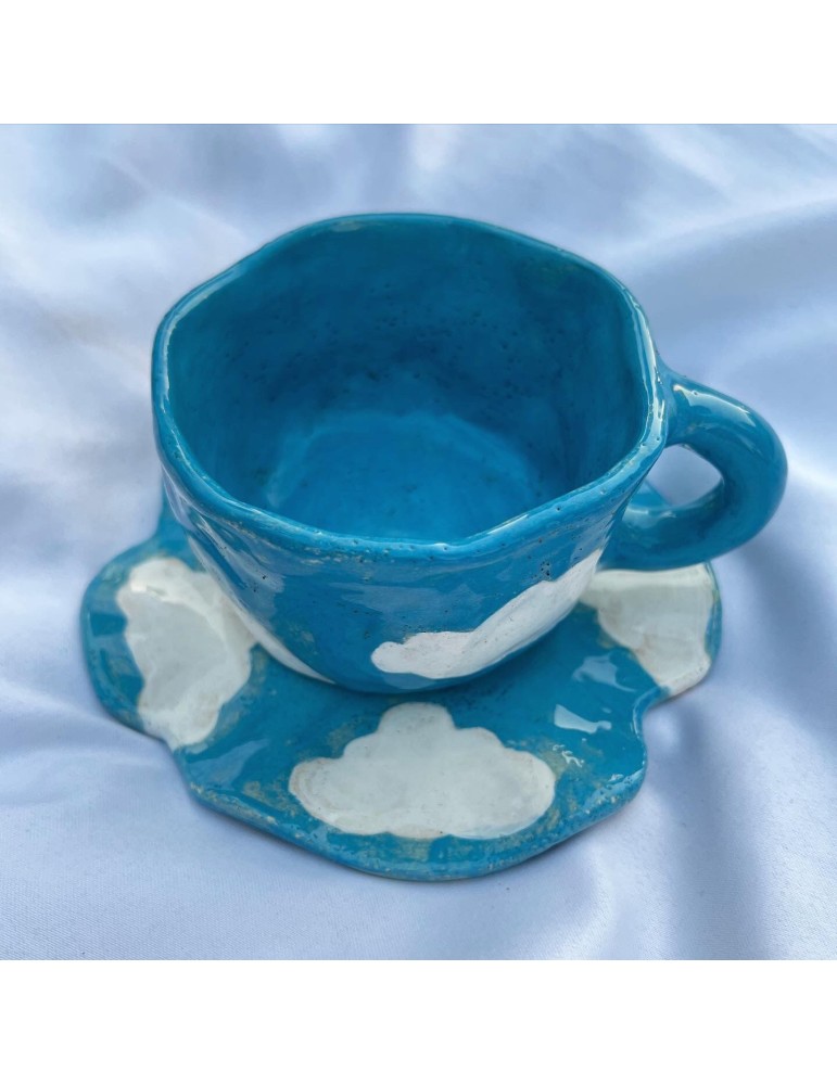 Cloudy Mug&plate